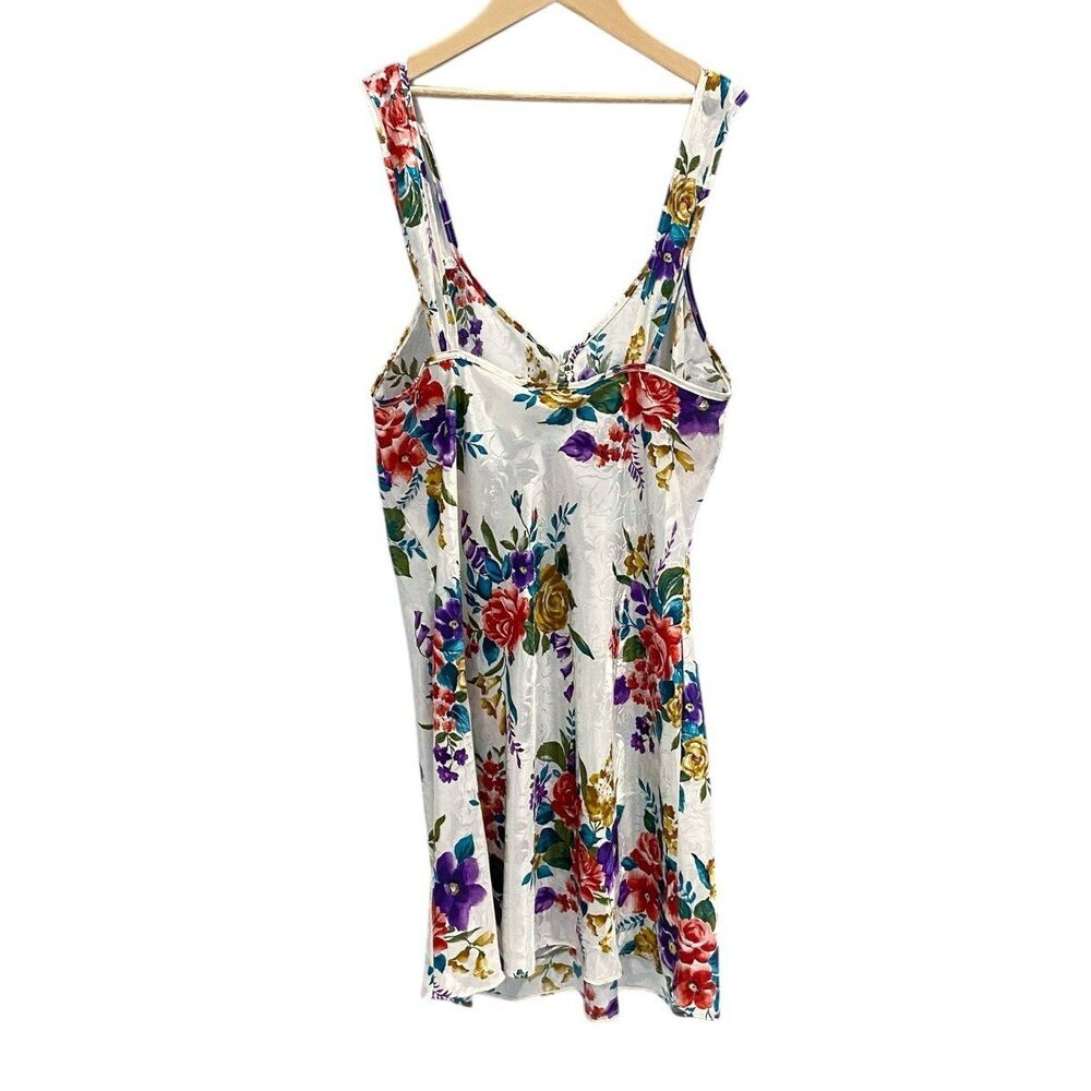 Adonna Vintage Sleepwear Floral Slip Dress Lingerie Women's Medium Cottagecore - Picture 7 of 10